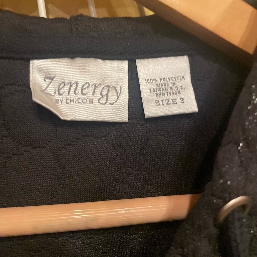 Chico's Black Textured Utility Jacket - Picture 4 of 7